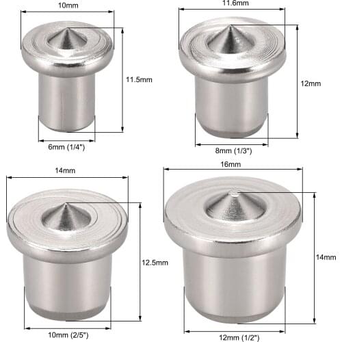 Uxcell Drill Center for Dowel and Tenon 6mm/8mm/10mm/12mm I.D. Woodworking Doweling Tool 3 Sets