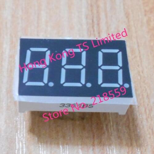 0.36 inch 3 bit tube 11 pin 0.36 inch common cathode / anode 3 digit red highlight digital display tube