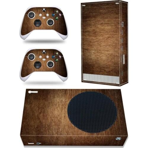Wodden For Xbox Series S Skin Sticker For Xbox Series S Console and 2 Controllers Gamepad Vinyl Skin Sticker Decal