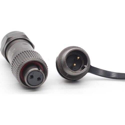 WEIPU ST12 , 2 3 4 5 6 7 9 pin Metal Waterproof Connector, LED Power Rear-nut Connecotr Male Socket Female Plug IP67