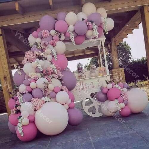 Hot Pink Latex Purple Global DIY Balloon Arch Garland Kit Global Wedding Birthyday Baby Shower Party Background Decor Kids Toys