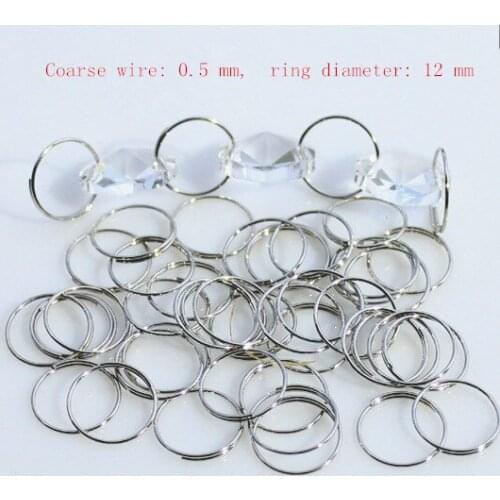 1000pcs/lot Octagon bead link rims crystal bead curtain series of crystal lamp beads connected buckle