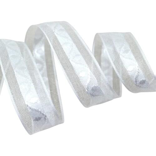 20mm Pretty Jacquard organza ribbon colored gift wrap ribbon (10/50y)