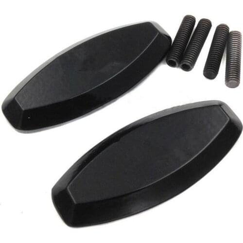 2X Motorcycle Aluminum Mirror Block Off base Plates For 1998-1999 Yamaha YZF-R1