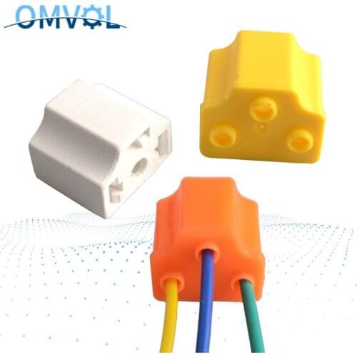 3pin 7.8mm H4 Ceramic Female Plug Car HID Bulb Adapter HB2 Xenon