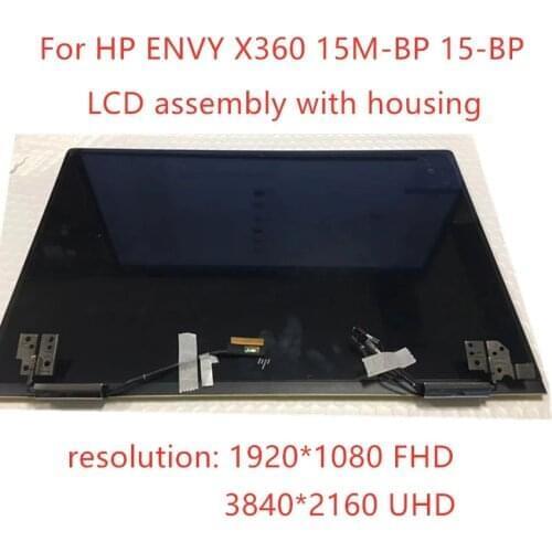 925736-001 For HP ENVY X360 15M-BP011DX 15-BP 15M-BP 15M-BQ 15T-BP 15-bp106na LCD screen touch display assembly Whole hinge-up