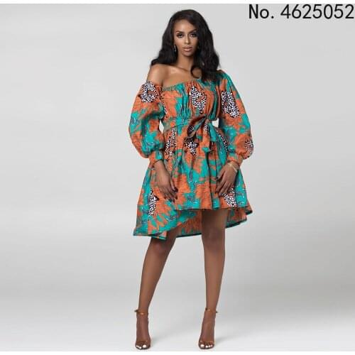 African Dresses for Women Dashiki Bazin Ankara Slip Dress African Print Sleeveless Ruffle Midi Dress Plus Size