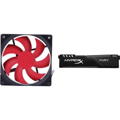 AU42 -Aluminum Cooling RAM Heatsink Radiator for AMD Desktop DDR DDR2 & Computer 12CM PC Computer CPU Cooling Fan