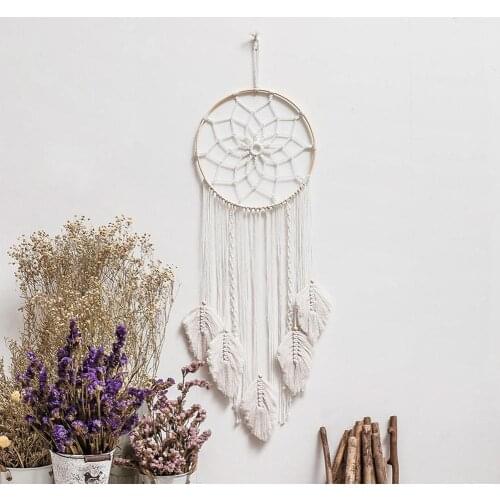 Bohemian Dream Catcher Tapestry Hand-woven Soft Wall Hanging Tassel Macrame Pendant Home Bedroom Decoration Dreamcatcher