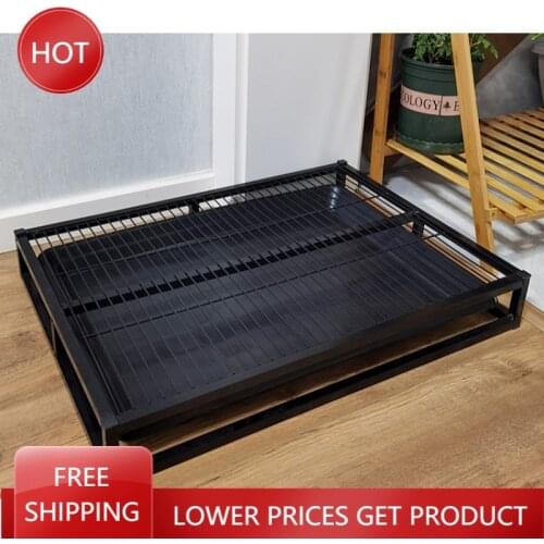 Tray Large Stainless Steel Pet Dog Training Toilet Lattice Pad Tray Urinal Dog Toilet Easy To Clean Mascotas Cleaning Supplies