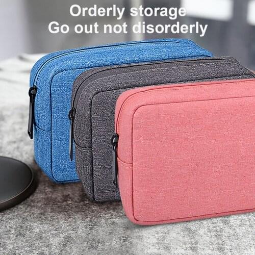 Digital Storage Bag Waterproof Electronic Accessories Organizer Pouch for Cable Power Bank Charger Earphone