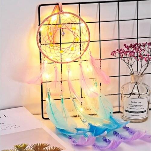 Pure White Love Heart With Pendant Wall Hanging Art Craft Wall Decoration Dream Catcher Wind Chime Dreamcatcher Valentines Gift