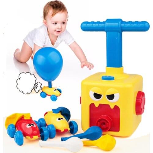Inertial Air Power Balloon Car Toy Puzzle Fun Education Kids Car Toys Science Experiment Toy for Children Gift