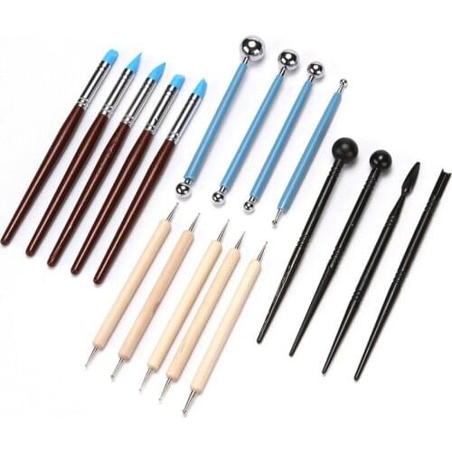 18 piece clay tool knife clay carving knife sculpture scraper nine stick indentation pen ceramic tools