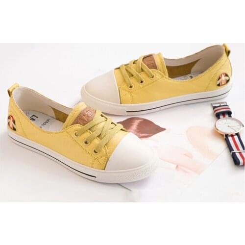 Summer Genuine Leather Casual Shoes Women Flats White Sneakers Comfortable Vulcanized Fashion Womens Slip-on Shoe Large Size 42