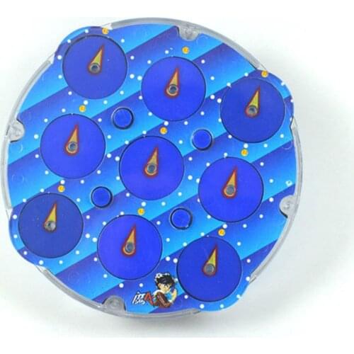 Lingao Transparent Blue Cubo Magico Clock ABS Profissional Magic Clock Intelligence Gear Cube Toys 10.8*2cm