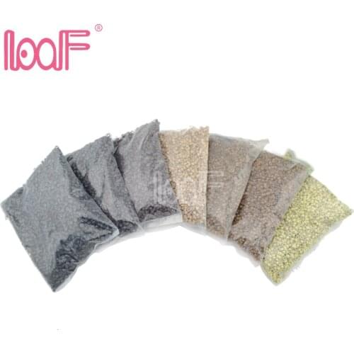 LOOF 5000pcs 5.0mm Aluminium Micro ring Silicone lined Links Beads tube for Feather Human Hair Extension tools accessories