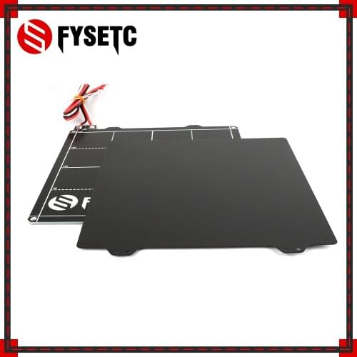 220x220mm Magnetic Heated Bed + Double Sided Textured Powder Coated PEI Spring Steel Sheet For Anet A8 A6 Wanhao I3 Ender 5