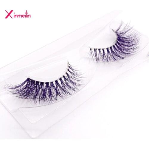 New 9D color mink false eyelashes wholesale fake lashes natural long makeup lashes extension eyelash mink eyelashes for beauty