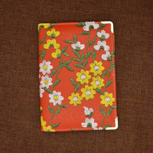 Retro Floral Prints with Card Holder Women Passport Cover Luxury Designer Covers on The Passport Girls Travel Passport Holder