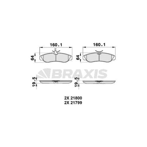 FRONT BRAKE BALATASI BOXER DUCATO JUMPER 94 02 FISLI 425118