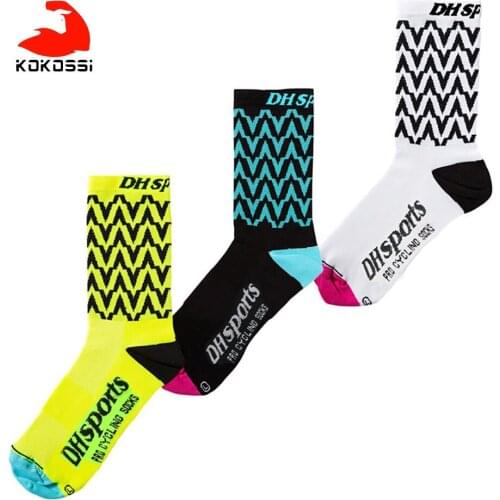 KoKossi Professional Multicolor Riding Bicycle Socks Fitness Sports Socks Men Women Socks Outdoor Running Walking Camping Socks