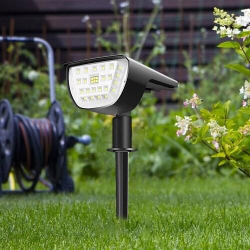 Solar Garden Lights Landscape Spike 32 LED Outdoor Solar Powered Wall Lights for Household Outdoor Courtyard Ornament