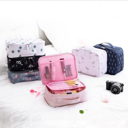 1pc Multifunctional thickened Oxford cloth ladies handbag organizer bag carry up cosmetic travel storage storage makeup box