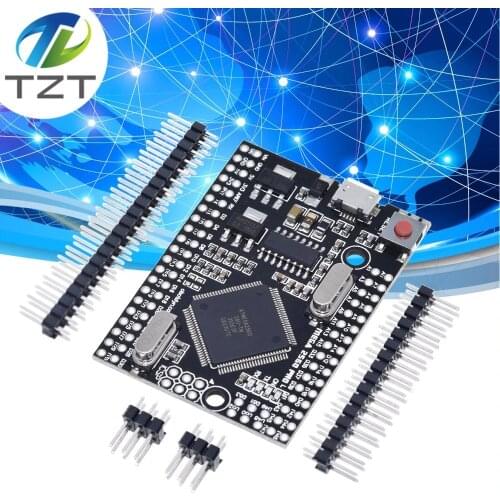 TZT Mega 2560 PRO MINI 5V (Embed) CH340G ATmega2560-16AU with male pinheaders Compatible for arduino Mega 2560