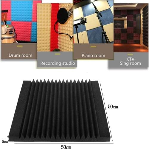 Soundproofing Panel Acoustic Foam Sound Treatment Studio Room Absorption Tiles Sponge Foam Panels Ktv Soundproof #T3G