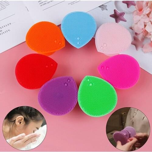 1Pcs Silicone face brush Facial massage brush Face Exfoliating Blackhead Beauty Tool Wash Pad Facial Cleaner Brush
