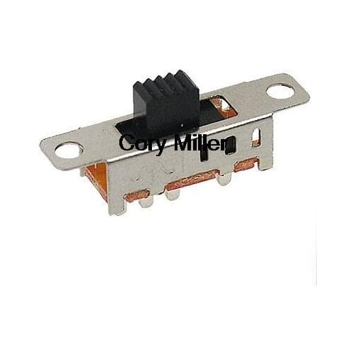 10PCS DC 50V 0.5A 3 Position 2P3T DP3T Panel Slide Switch 8 Pin PCB SS23E04