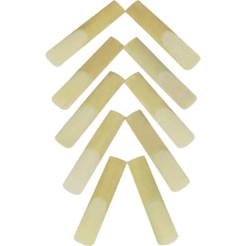 10pcs Alto Sax Reeds Saxophone Sax Reeds 2.5 Strength for Woodwind Instrument Parts