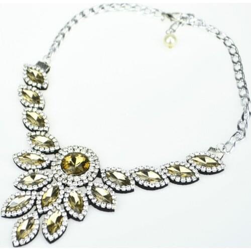 2017 Hot Sale Multicolor Statement Necklace collar Choker necklaces & pendants For Womens Delicate Banquet Jewelry wholesale