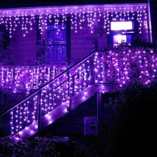 3Mx1M LED Curtain Icicle String Lights 150 LEDs Fairy Lights string for Outdoor Wedding Party Garland Garden Decoration Lighting