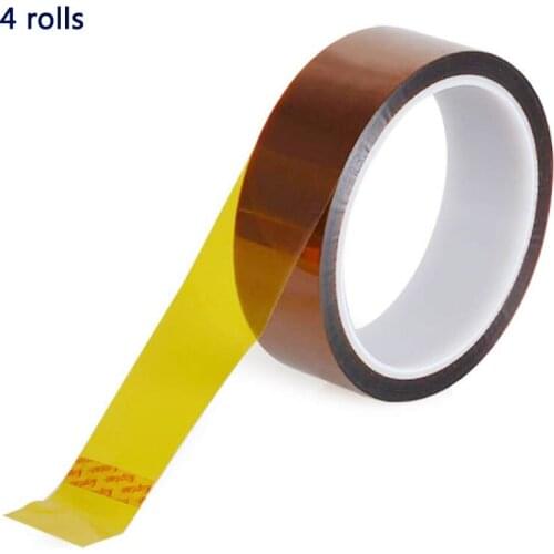 4/ pack) 20mm Width Polyimide Tape High Temperature Adhesive Tape 30m 220C Electrical Polyimide Film Heat Resistant Tapes