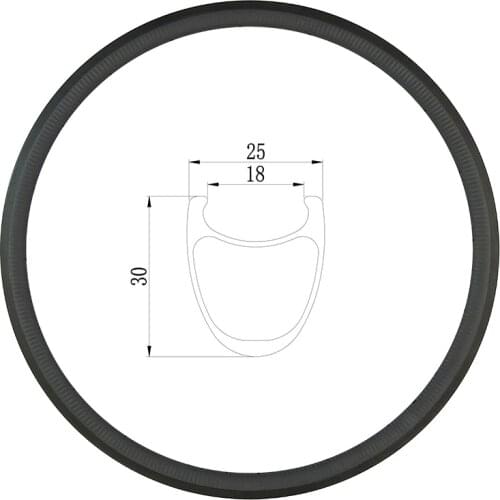 700C 30mm clincher road bicycle carbon rim 24mm wide UD 3K 12K 3K twill matte glossy 30C basalt external or internal nipples
