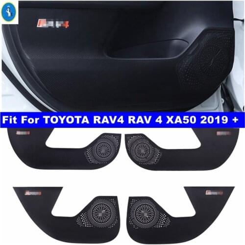 Accessories Car-styling Inner Door Anti Kick Pad Film Protective Stickers Cover Kit For TOYOTA RAV4 RAV 4 XA50 2019 2020 2021