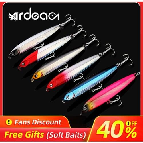 Ardea Hard lure Underwater pencil road bait Plastic Bait 75/95mm 10/14/18/24g Long range hard bait Baitfishing Fishing Tackle