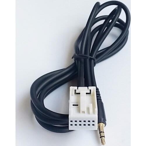 Biurlink Female Jack RCD210 RCD300 RCD310 RNS300 RNS310 MFD2 AUX Audio Input Adapter Shielded Wire for Volkswagen Skoda