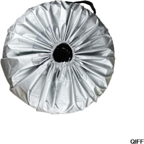1PCS Tire Cover Case Car Silver Cloth Spare Tire Cover Storage Bags Carry Tire For Cars Wheel Protection Covers 4 Season May06