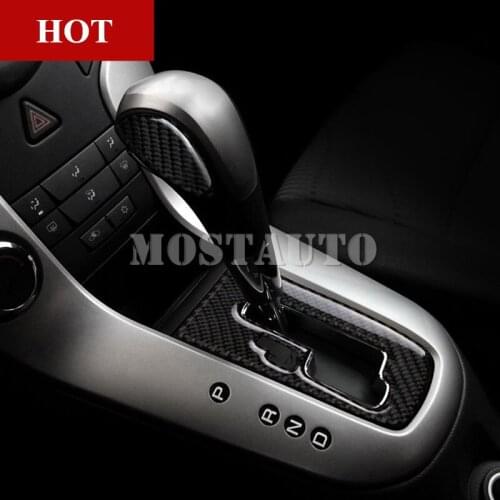 For Chevrolet Cruze Carbon Fiber Console Gear Shift Box Trim Cover 2009-2015 3pcs Car Accessories Interior Car Decor Car Trim