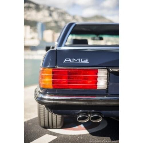 FOR AMG FOR Mercedes Pre Merger Chrome Classic R107 w123 W124 W126 W201 emblem badge logo