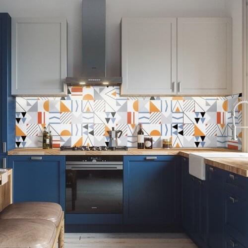 Funlife Nordic Style Modern Home Bathroom Living Room Decor,Wall Sticker Kitchen Adhesive Tile Bakcsplash Wallpaper Waterproof