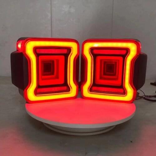 J387 Led Taillight Tunnel Pattern for Jeep for Wrangler JK 2007-2017 lantsun