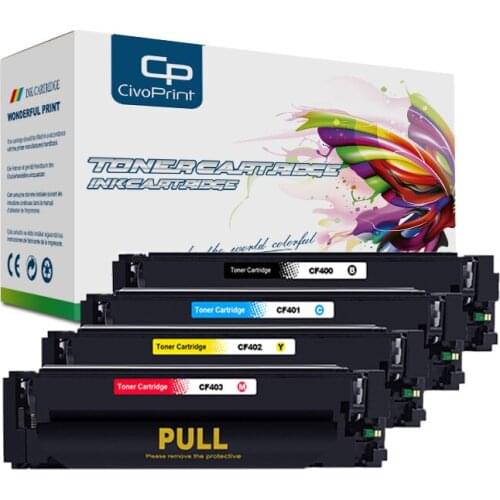 Civoprint Compatible CF400A CF401A CF 400 201A Toner Cartridge For hp LaserJet Pro M252dw M252n MFP M277dw