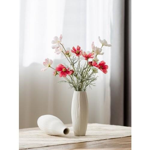 Nordic Ceramic Vase Fake Flower Accessories Home Livingroom Desktop Furnishings Crafts Homestay Store Table Ornaments Decoration