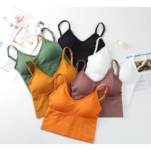 Beauty Back Big U-Shaped Backless Strap Bottoming Vest Yoga Sports Womens Outer Wholesale