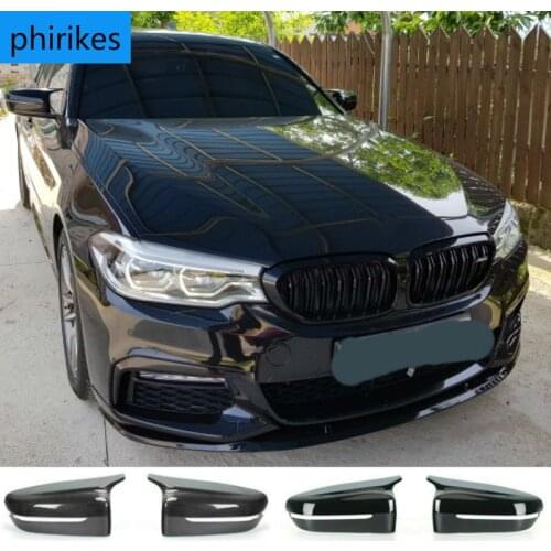 New Carbon Fiber Rearview Mirrors Cover Cap Fit for BMW 5 Series G30 G38 7 Series G11 G12 2017-2020