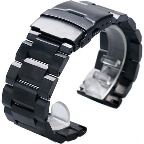 Metal Watchband 18mm 20mm 22mm 24mm Stainless Steel Watches Bands Straps Bracelet For Man Wristwatch Clock Hours + 2 Spring Bars